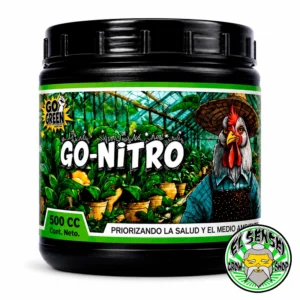 Fertilizante sólido Go Nitro de Go Green Argentina en formato de micropellets, presentación de 500 cc.
