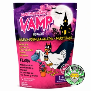 Guano Bokashi Gallina + Murciélago Floración VAMP en presentación de 800 g