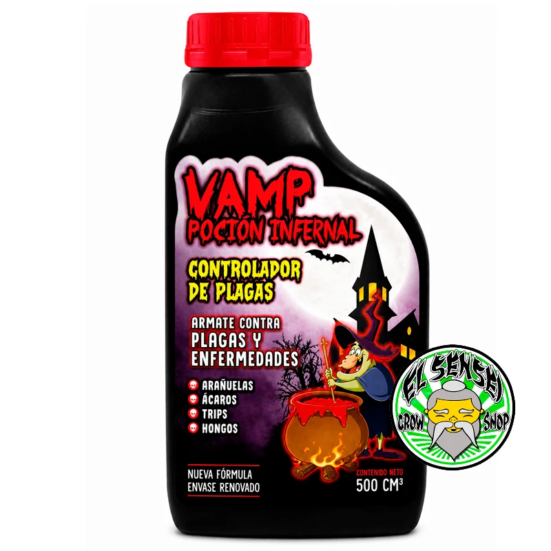 Poción Infernal VAMP controlador de plagas en presentación de 450 ml
