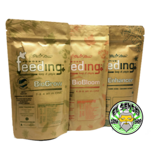 pack bio de125gr de powder feeding. Contiene bio grow, bio bloom y bio enhancer. Los 3 en presentación de 125gr cada uno.