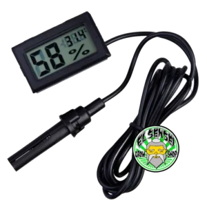 termohigrómetro digital mini con punta de medición
