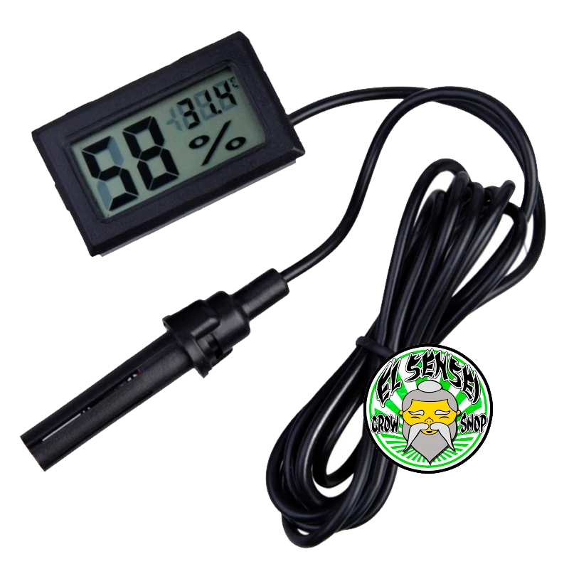 termohigrómetro digital mini con punta de medición