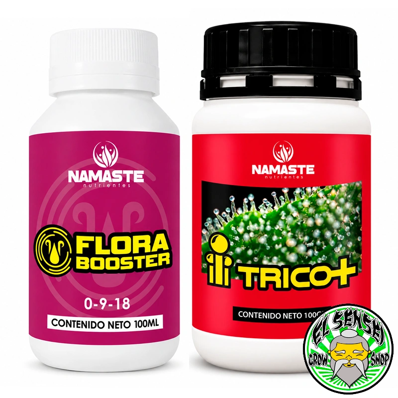 Pack Flora Namaste con Flora Booster y Trico+ para la etapa de floración.