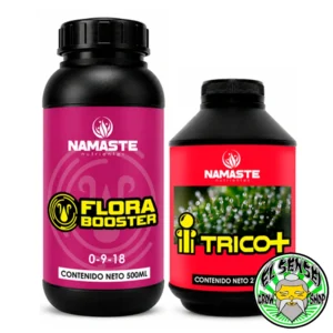 Pack Flora Namaste con Flora Booster y Trico+ para la etapa de floración.