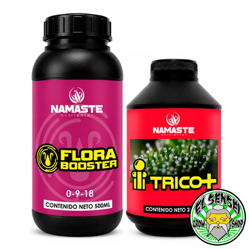 Pack Flora Namaste con Flora Booster y Trico+ para la etapa de floración.